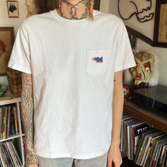 Uniqlo x Keith Haring SPRZ NY Limited Edition Barking Dog Pocket Tee XS - Picture 1 of 8